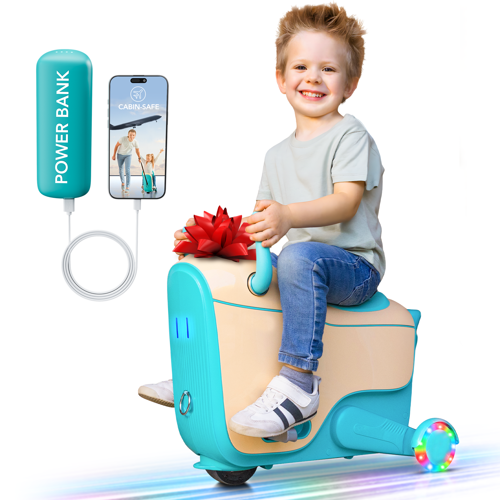 Multijoy GNU 3-Wheel Ride-On Car for Adventure, 14L Storage (Ages 4-9)